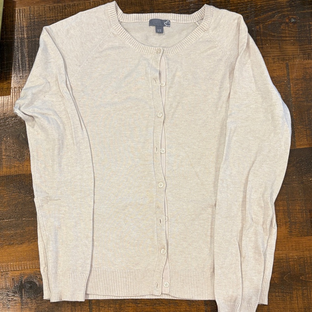 Sears Cream Cardigan Sweater